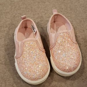 Toddler girl sparkly pink shoes